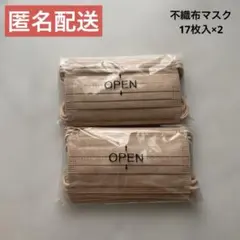 9/30まで【匿名配送】不織布マスク　17枚入×2
