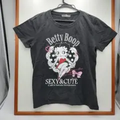 Betty Boop ベティブープ Tシャツ 半袖 SEXY&CUTE 黒 Lのサムネイル