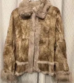 【希少】ラビットファー　LA RIVA BIANCA コート　M〜Lサイズ