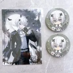 メルト・ダ・テンシ ハロウィン 缶バッジ 2個 ブロマイド付き