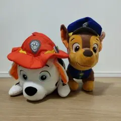 パウパトロール ぬいぐるみセット　 マーシャル　チェイス