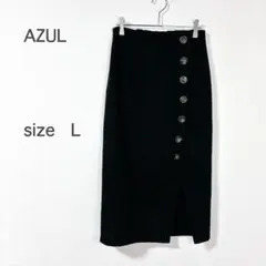 【アズール】スカート 黒 S ロング丈 スタイルアップ アズールバイマウジーのサムネイル
