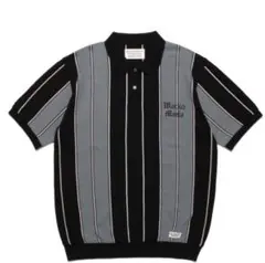 WACKO MARIA ワコマリアSTRIPED KNIT POLO SHIRT