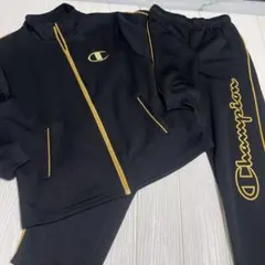 Champion ジャージ 黒/金 140 上下セット