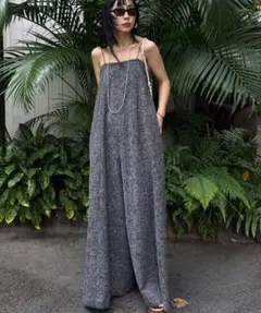 AMERI MEDI COMFORTABLE FLARE ROMPERS タグ付