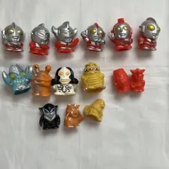 【レトロ】ウルトラマン指人形 ミニフィギュア まとめ売り 当時物
