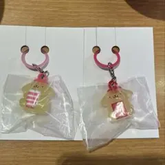 最安価①スシロー　ポムポムプリン　コラボ　チャーム　えび　まぐろ