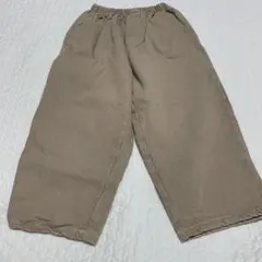 韓国子供服　XL oatmeal ベージュ　パンツ　ズボン　裏起毛
