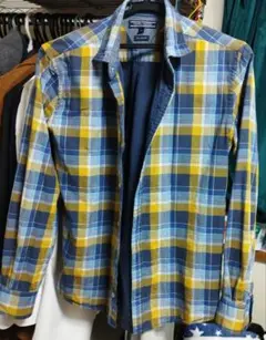 TOMMY HILFIGER 長袖シャツ M New York Fit チェック