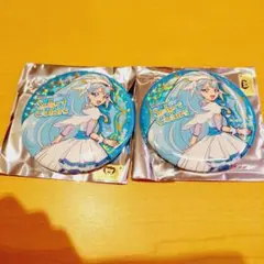 【匿名配送】セレカラ青　ホログラム缶バッジ　キュアアンジュ　プリキュア