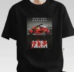 アキラ グラフィックTシャツ 黒　漫画　TV　Movies　アニメ