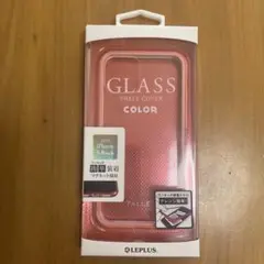 LEPLUS ガラスシェルカバー ピンク iPhone 5.8インチ用
