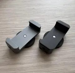 マグネット スマホホルダー【2色セット】自撮り 携帯スタンド 超強力磁石