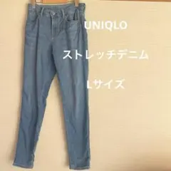 デニムパンツ ジーンズ スキニー ストレッチ　ライトブルー Lサイズ　レディース