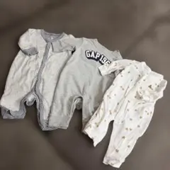 GAP クマプリントロンパース 3点セット