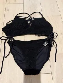 ブラック クロシェ編み ビキニ セパレート水着 9Mのサムネイル