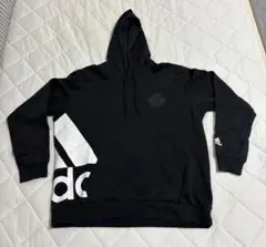 松本山雅 adidas スウェットパーカー 黒L 中古