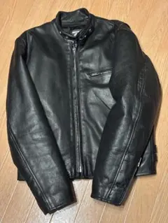 美品☆アメリカンノスタルジア　ライダース　シングル　ジャケット　本革　レザー アメリカンノスタルジア本革レザーライダース