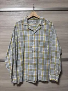60s sandy mac donald open color shirt L