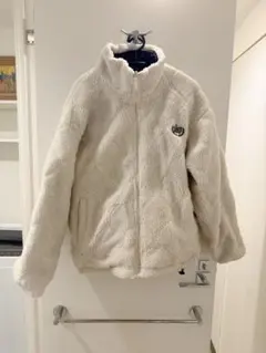 ホワイト フリースジャケット