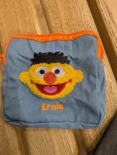 セサミストリート/ガチャガチャ/もこもこポーチ2/アーニー