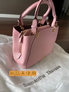 サマンサタバサ　ピンク　ショルダー付ハンドバッグ　2way