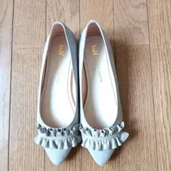 ORiental TRaffic　パンプス　フリル　グレー　 24.5cm