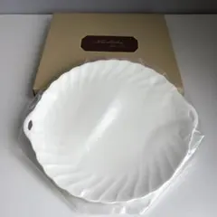 No.83 Noritake ホワイトラウンド皿 取っ手付き２枚セット