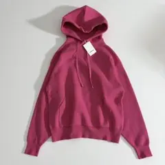 新品未使用　キャバン　現行　コットンカシミヤ パーカ　フューシャピンク　男女兼用のサムネイル