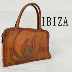 【最終値下げ】IBIZA イビサ　ハンドバッグ　レザー　ブラウン
