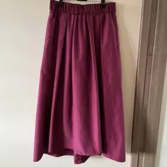 ヴィヴァプレスト 前後アシンメトリー ロングスカート ベリーピンク　38