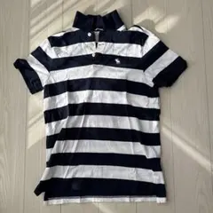 Abercrombie & Fitch ストライプ ポロシャツ Lサイズ