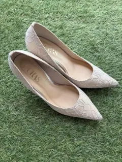 DURAS レース パンプス ベージュ 23.5cmのサムネイル