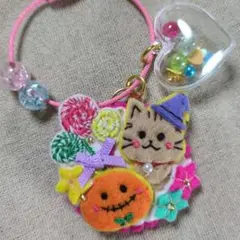 [即購入❌]チャーム ハンドメイド ストラップ フェルト ハロウィン
