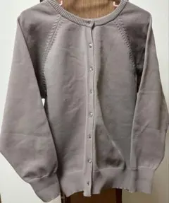 classicalelf 前後2wayカーディガン　グレイッシュベージュ