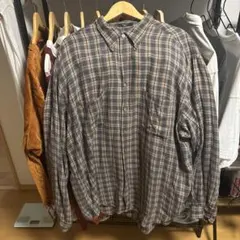 NAUTICA（ノーティカ）90's　香港製　チェック　ネルシャツ　ビッグサイズ
