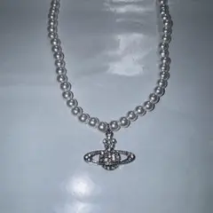 美品】Vivienne Westwood パールネックレス グレー チョッカー - メルカリ