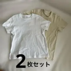 UNIQLO クルーネックT 、GU コットンスムースクルーネックT 2枚セット