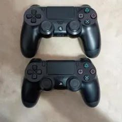 （ジャンク品）PS4 ワイヤレスコントローラー CUH-ZCT1J ブラック2個
