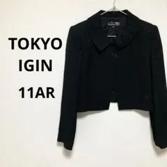 トーキョーイギン レディース ジャケット 黒 ブラック 水玉模様 礼服 11AR