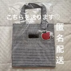 Mojocamar モジョカマー チェック柄 刺繍トートバッグ ネイビー - メルカリ