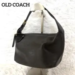 オールドコーチ ヴィンテージ ハンドバッグ バニティー ブラック レザー