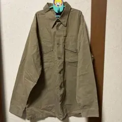 カーキ XL 長袖シャツ
