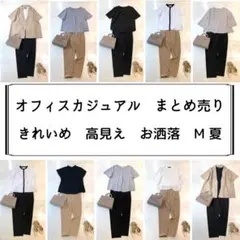 【ジャケット付き】オフィスカジュアル　まとめ売り　きれいめ　ベーシック　夏　M