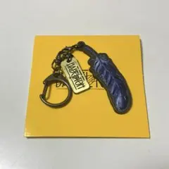 ミセス バベルの塔 羽根キーホルダー 青