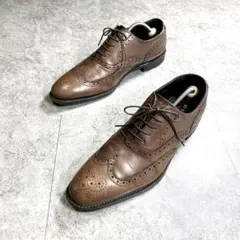 美品【REGAL】ビジネスシューズ/07JR/ウイングチップ/メダリオン/革靴◎