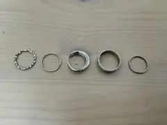 シルバーリング 5点セット