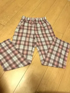 GAP キッズ チェック柄 ロングパンツ 12