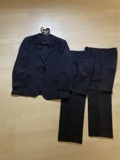 新品　AOKIスーパーストレッチパンツスーツ紺 LES MUES