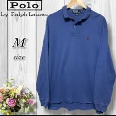 Polo by Ralph Lauren 青 ポロシャツ Mサイズ